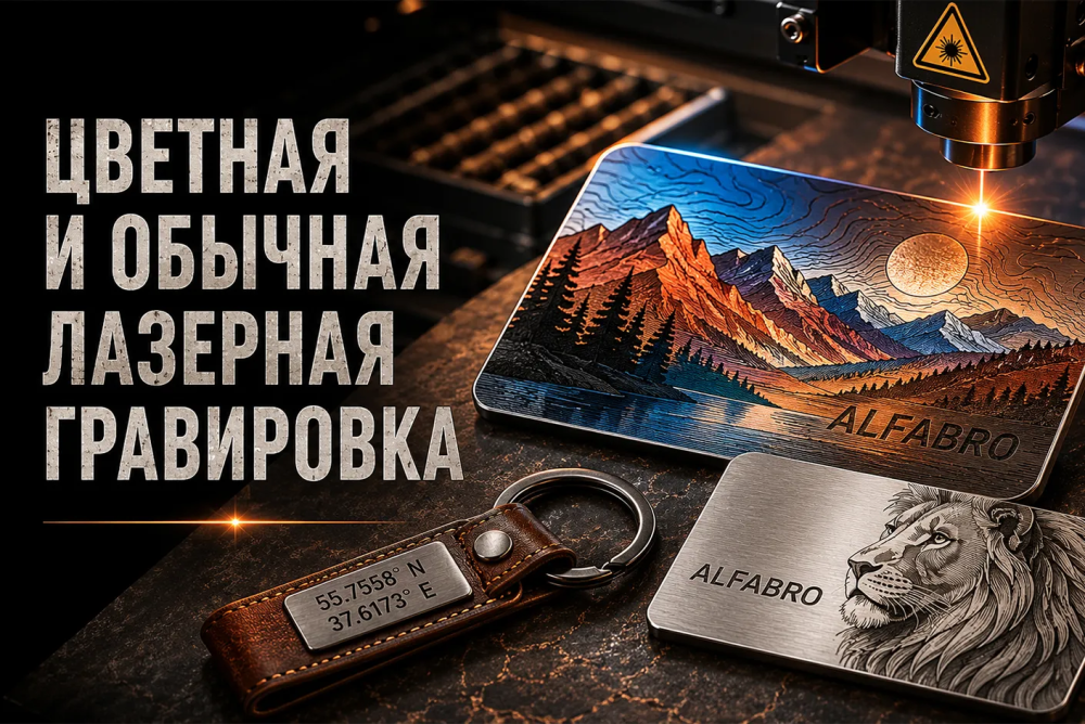 Цветная и обычная лазерная гравировка