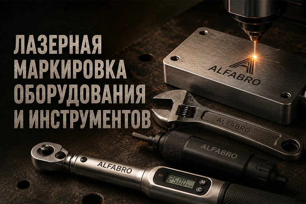 Лазерная маркировка оборудования и инструментов