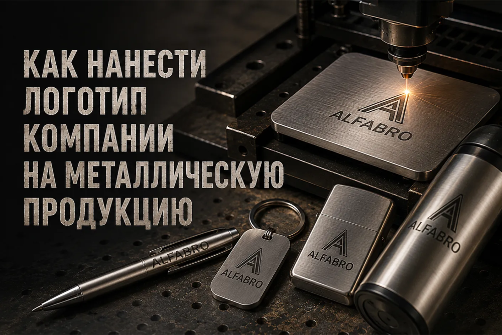 Как нанести логотип компании на металлическую продукцию