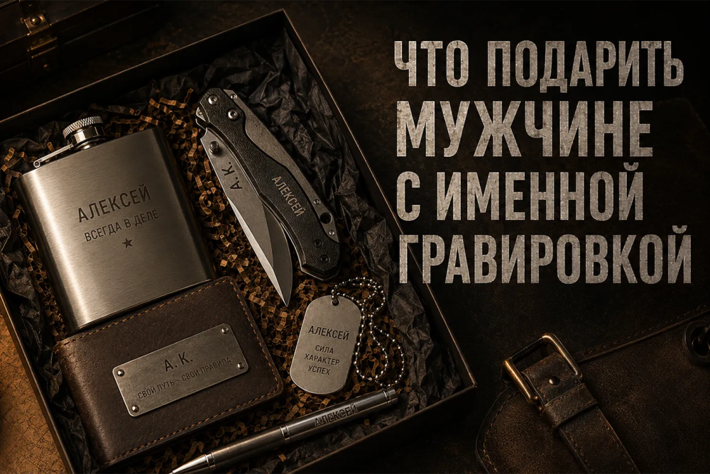 Что подарить мужчине с именной гравировкой
