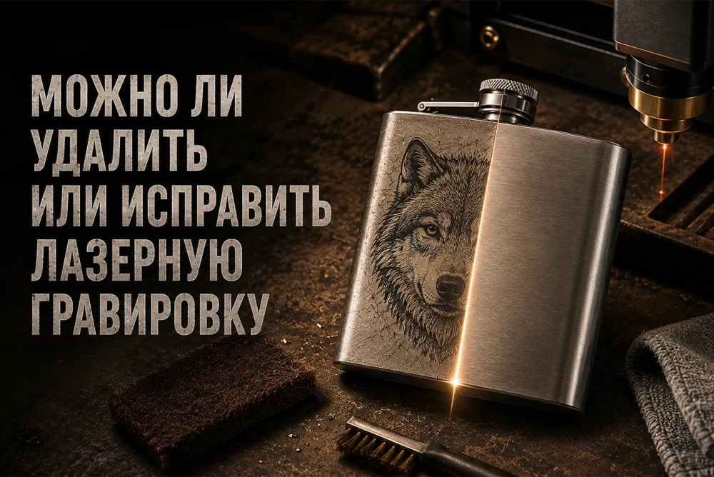 Можно ли удалить или исправить лазерную гравировку