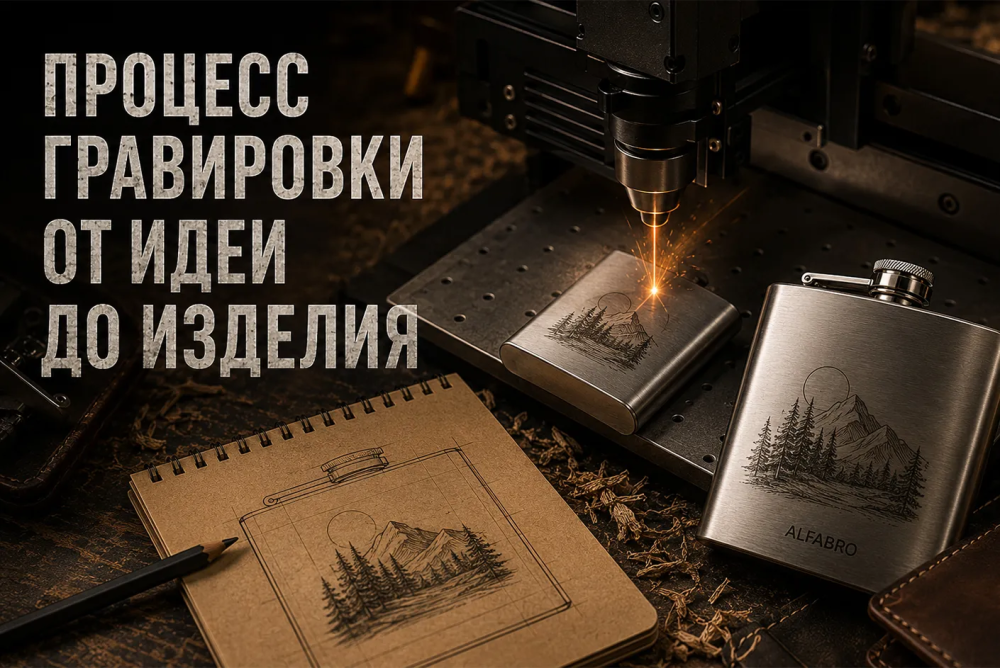 Процесс гравировки от идеи до изделия