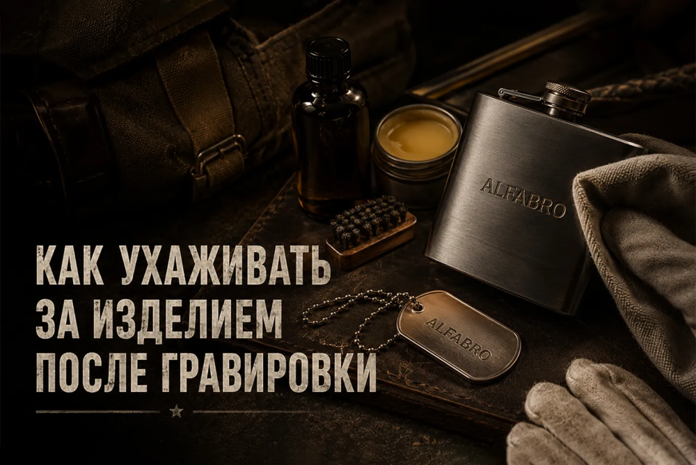Как ухаживать за изделием после гравировки