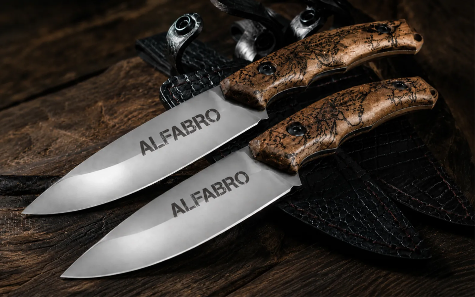 Гравировка на ноже — фото услуги ALFABRO