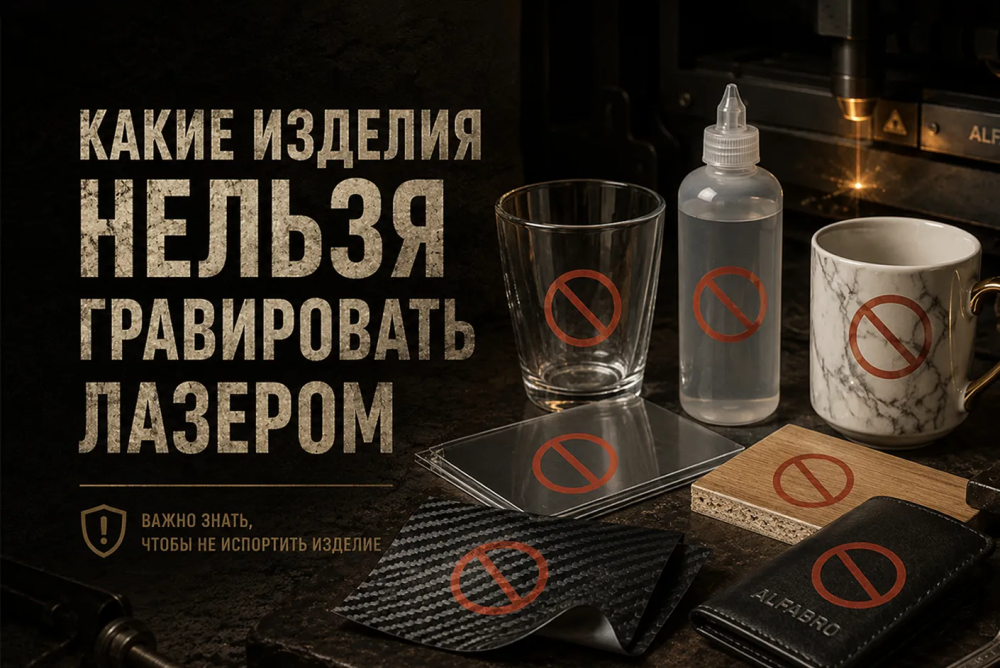 Какие изделия нельзя гравировать лазером
