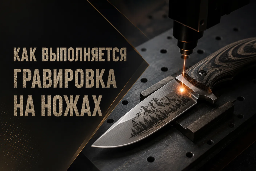 Как выполняется гравировка на ножах