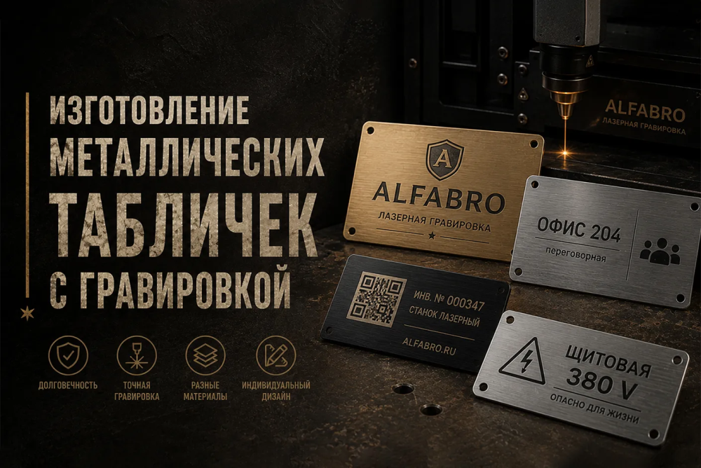 Изготовление металлических табличек с гравировкой