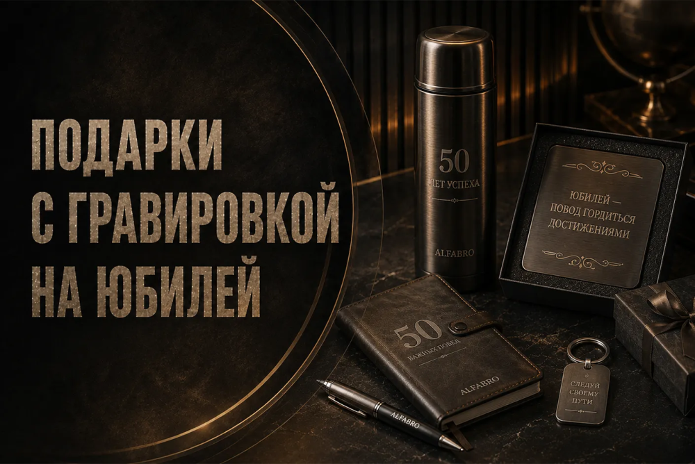 Подарки с гравировкой на юбилей