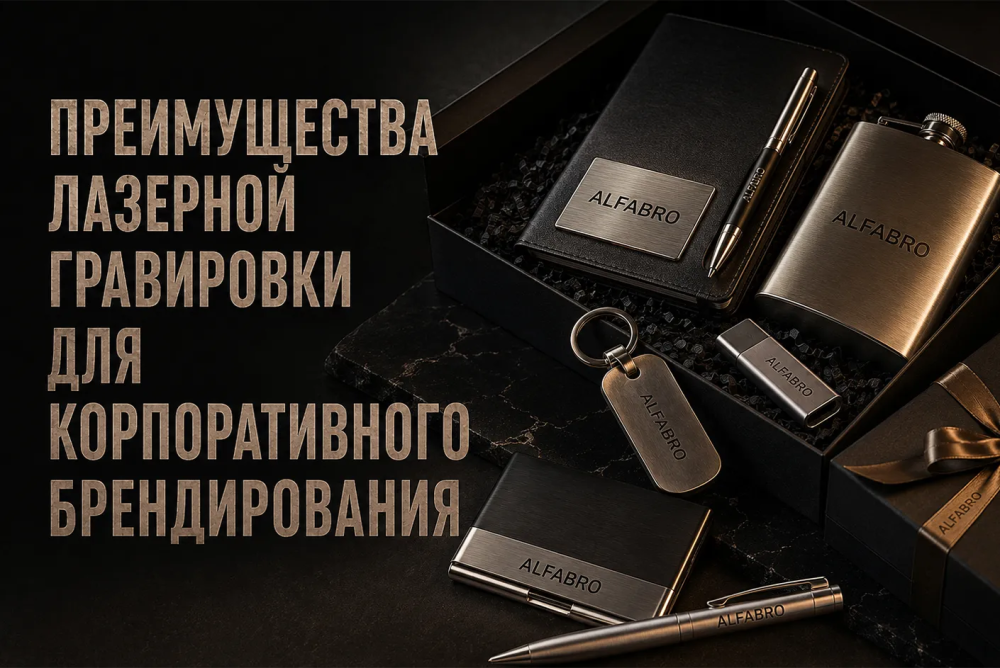 Преимущества лазерной гравировки для корпоративного брендирования