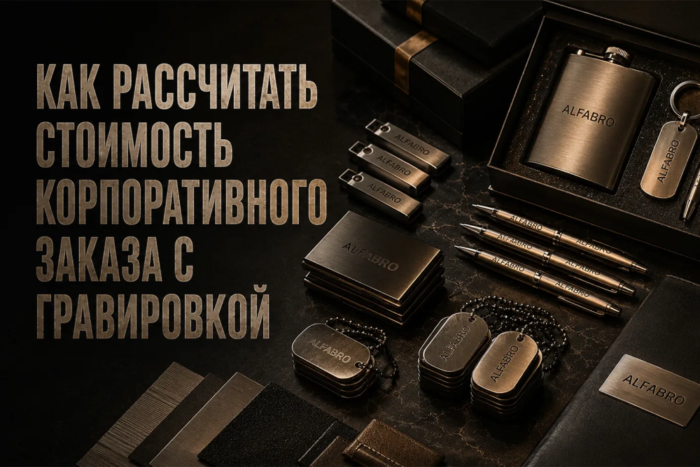 Как рассчитать стоимость корпоративного заказа с гравировкой